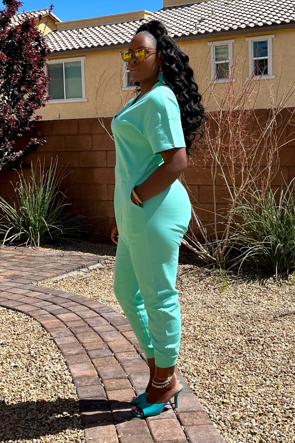 MINT | HAREM JUMPSUIT