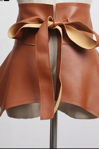 CAMEL | HEATHER PEPLUM BELT