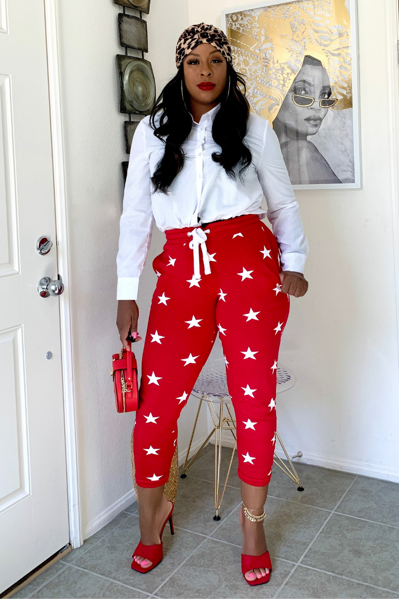 RED | SWEETHEART JOGGER SET